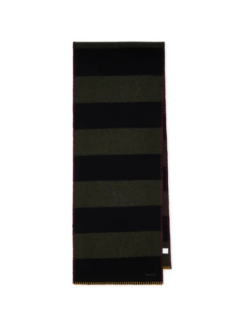 Paul Smith striped scarf Black M1A150TU865