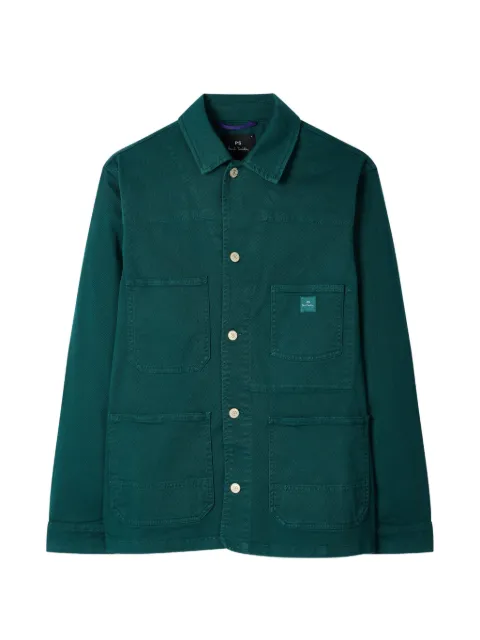 PS Paul Smith lofo-patch pocket shirt jacket Green M2R885UV21156