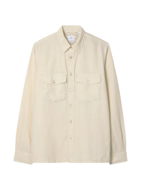 PS Paul Smith lyocell patch pocket shirt Neutrals M2R647XV22383