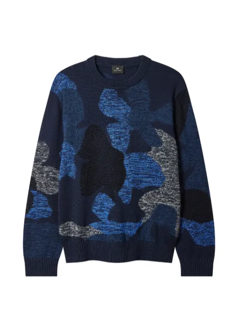 PS Paul Smith camouflage crew-neck sweater Blue M2R791ZV22607