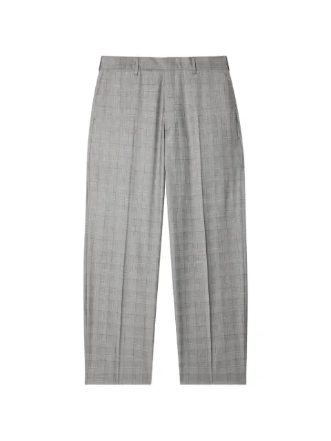 Paul Smith check-pattern relaxed-fit tailored trousers Grey M1R921ZV02986