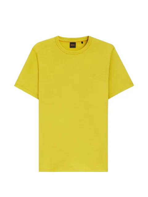 BOSS crew-neck T-shirt Yellow 50508243