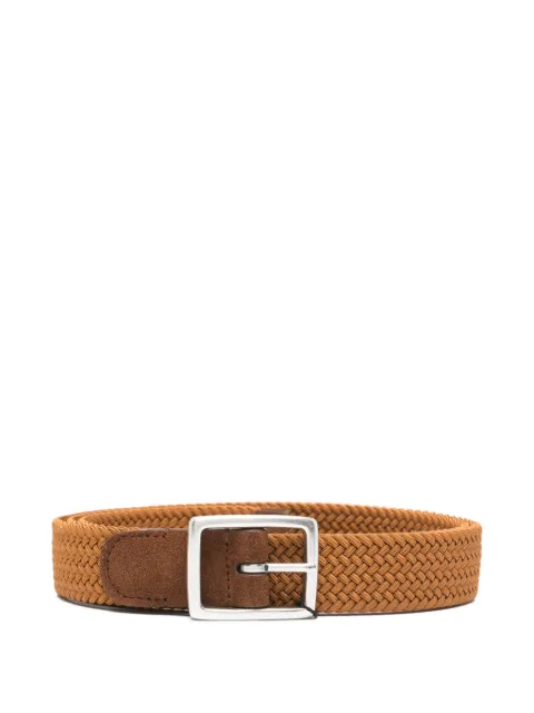 Dell'oglio woven suede belt Brown 0765336014