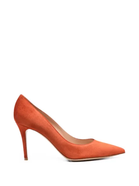 Gianvito Rossi Gianvito pointed-toe heeled pumps Orange G2458085RICCAM