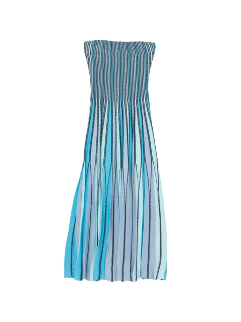 SIMKHAI Soleil striped midi dress Blue 3261035K