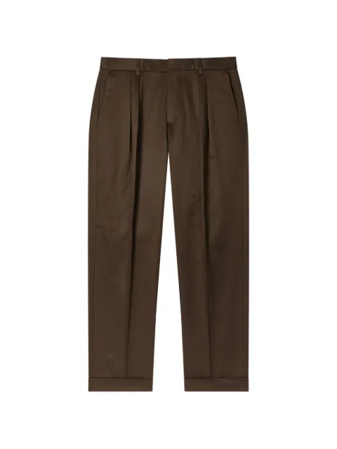 Paul Smith pleated tapered trousers Brown M1R746ZV02955