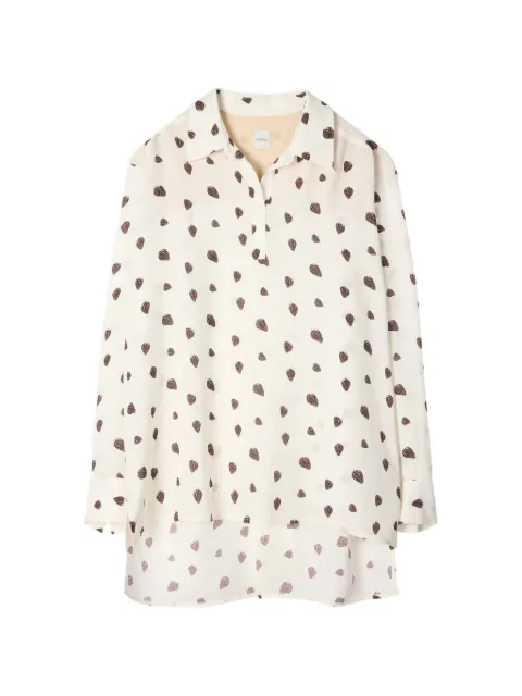 Paul Smith Strawberry patterned blouse Neutrals W1R387BV11208