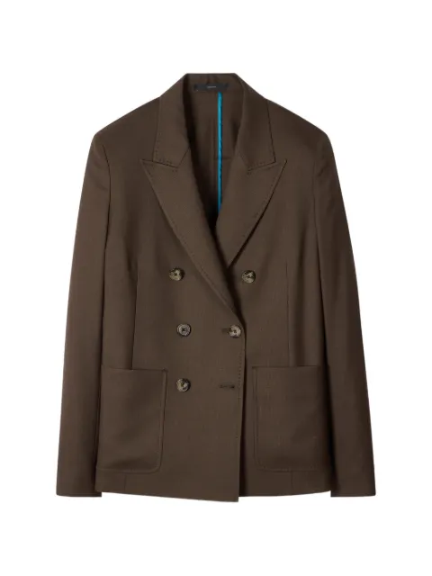 Paul Smith double-breasted pocket blazer Brown W1R369JUV00001