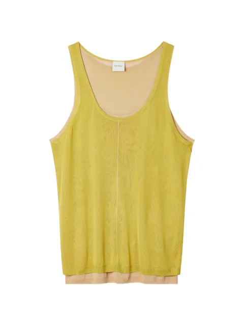 Paul Smith double-layered sleeveless top Yellow W1R691NV11240
