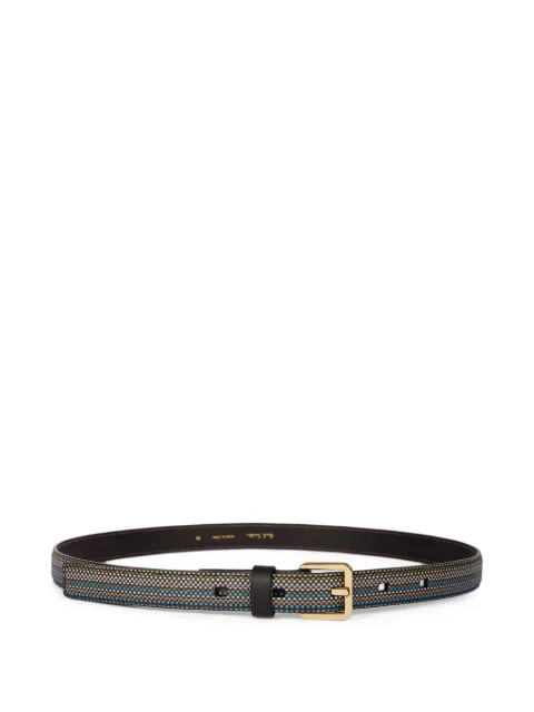 Paul Smith woven buckle belt Black W1A8326UCOATB