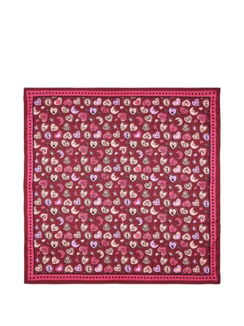 Paul Smith heart-print scarf Red W1A250BUR916