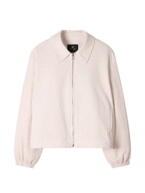 PS Paul Smith seersucker striped jacket Neutrals W2R448JV31431