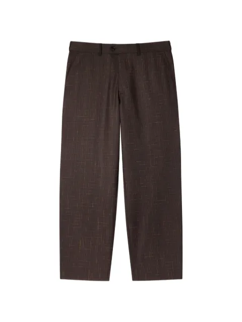 Paul Smith check-pattern trousers Purple M1R920ZV02995