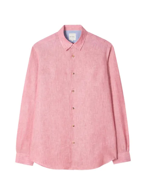 Paul Smith full-sleeve linen shirt Pink M1R901UV01656