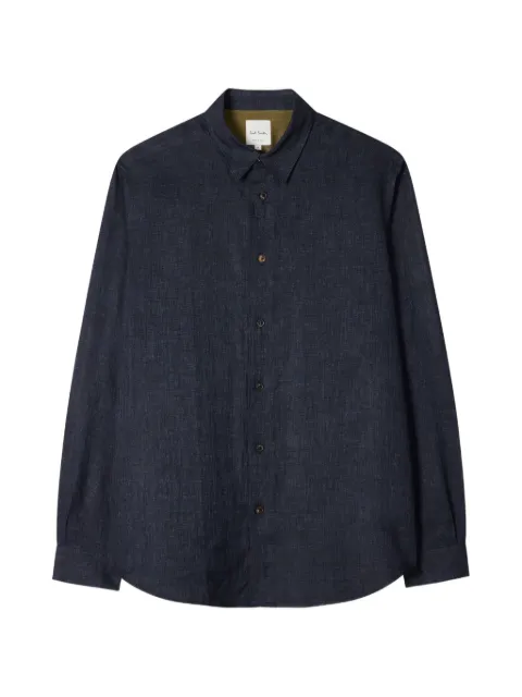 Paul Smith full-sleeve linen shirt Blue M1R901UV01656