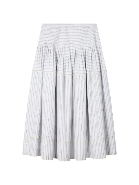 Paul Smith striped midi skirt White W1R306SV11227