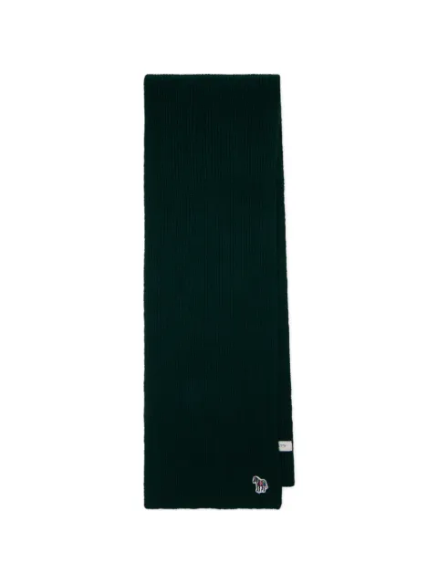 Paul Smith embroidered wool scarf Green M1A151MKRU933