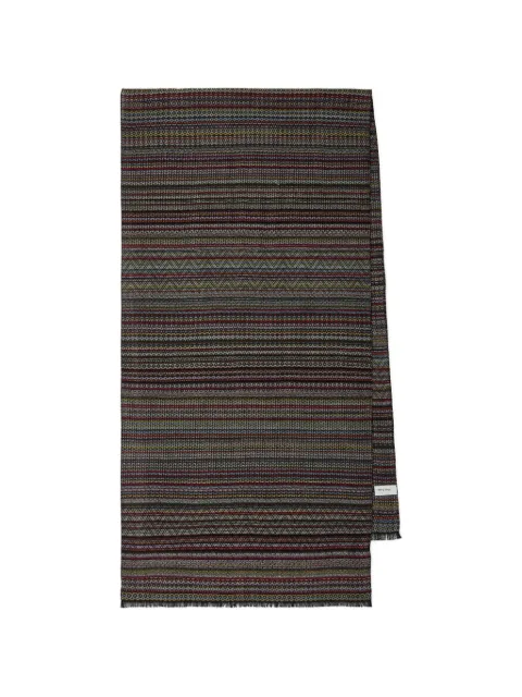 Paul Smith striped scarf Black M1A150PU933