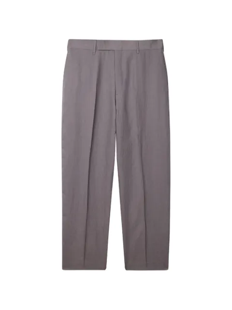 Paul Smith pressed-crease relaxed-fit linen trousers Grey M1R921ZV01427