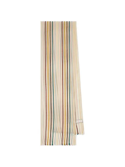 Paul Smith striped scarf Neutrals W1A250CU882