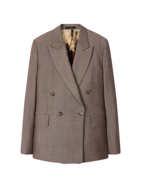 Paul Smith double-breasted wool blazer Brown W1R414JBV02989