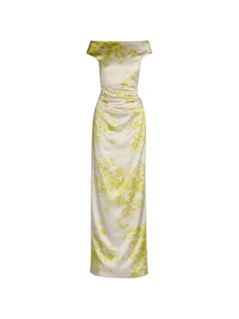 ERDEM floral-pattern maxi dress Neutrals SS26G4551633014