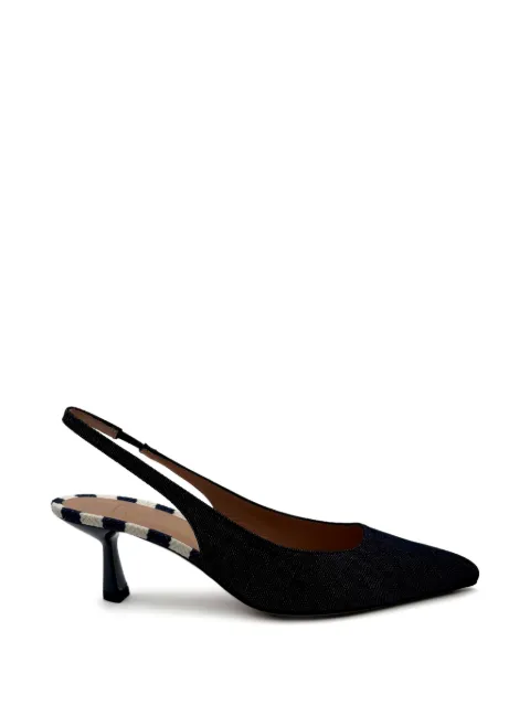 Roberto Festa Dalila stripe slingback pumps Blue DALILASDENIM