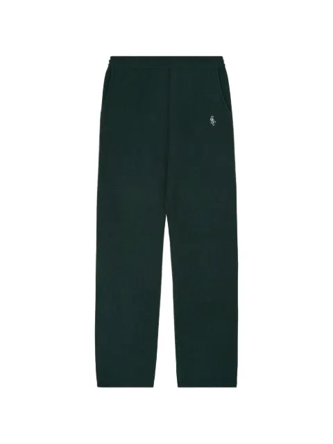 Sporty & Rich cashmere track pants Green PA02762302GR