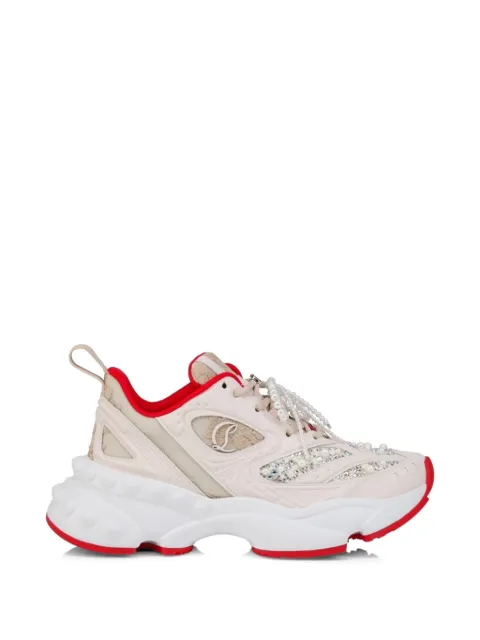 Christian Louboutin So Flo perla-detail sneakers Neutrals 12602199062