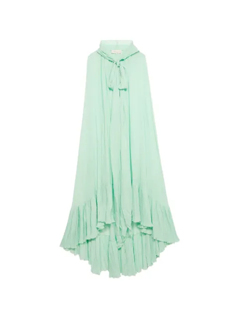 Blumarine hooded cape dress Green P622C443AN0477