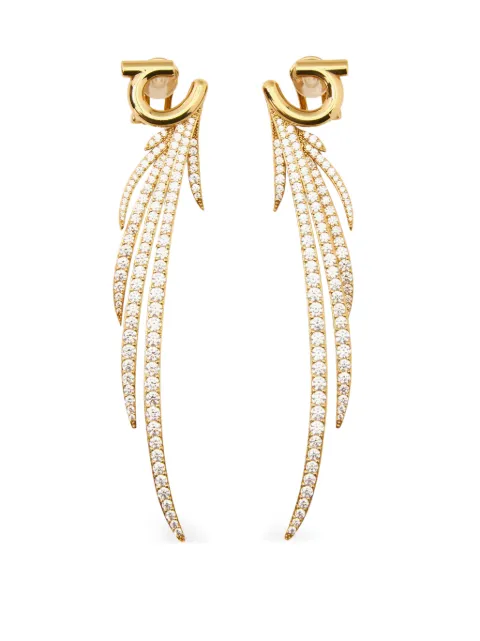 Ferragamo earrings with crystals Gold 794089