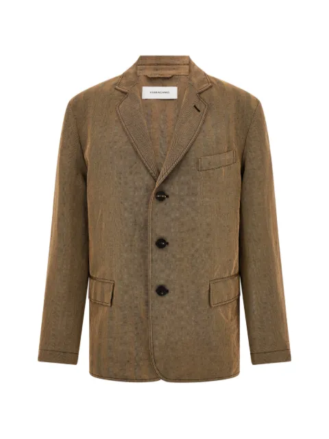 Ferragamo single breasted blazer Brown 793134