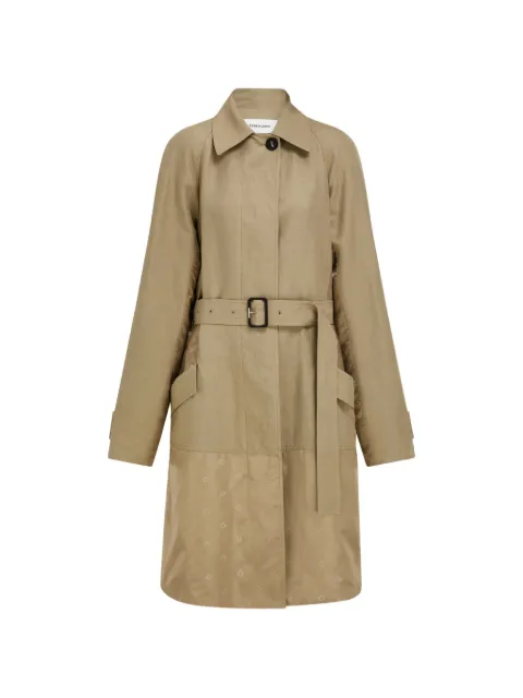Ferragamo duster coat with satin inserts Neutrals 793665