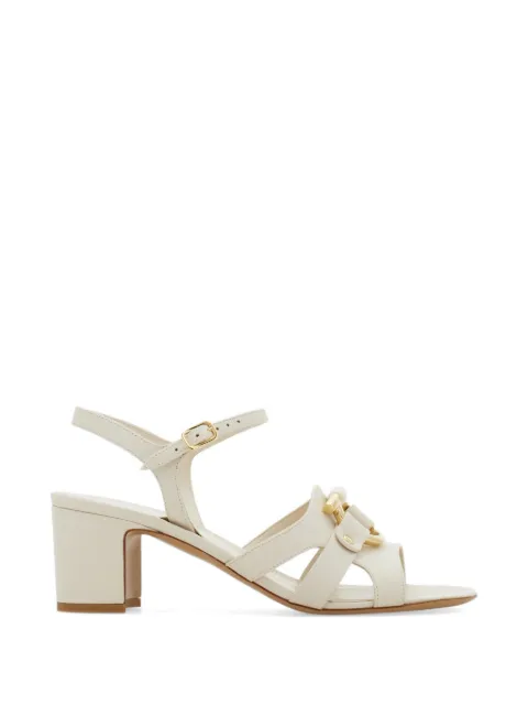 Ferragamo Gancini ornament sandals Neutrals 793603