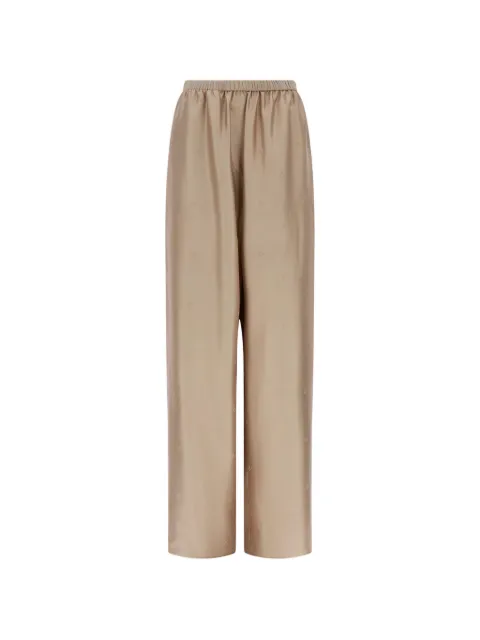 Ferragamo silk trousers Neutrals 793656