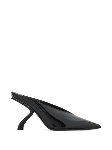 Ferragamo S-shaped heel mules Black 792729