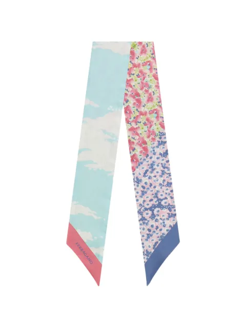 Ferragamo Palazzo Spini Feroni print mini bandeau Blue 793549