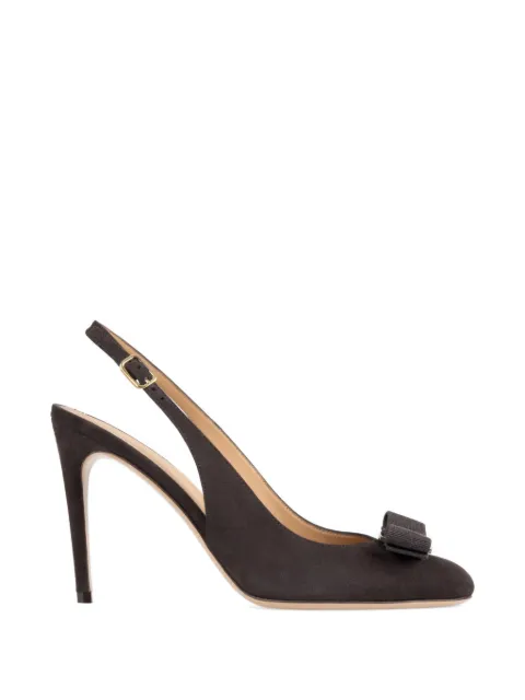 Ferragamo Vara bow slingbacks Brown 794393