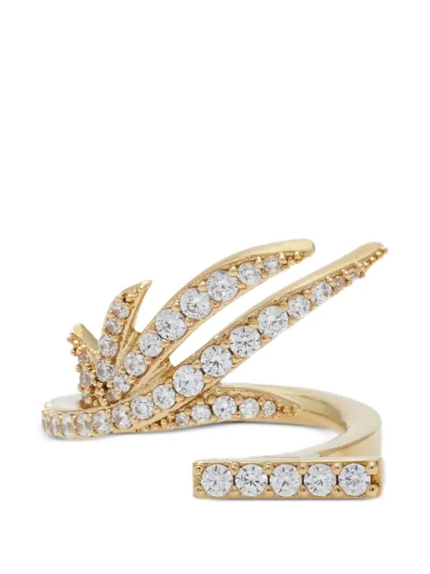 Ferragamo crystal ring (54mm) Gold 794538