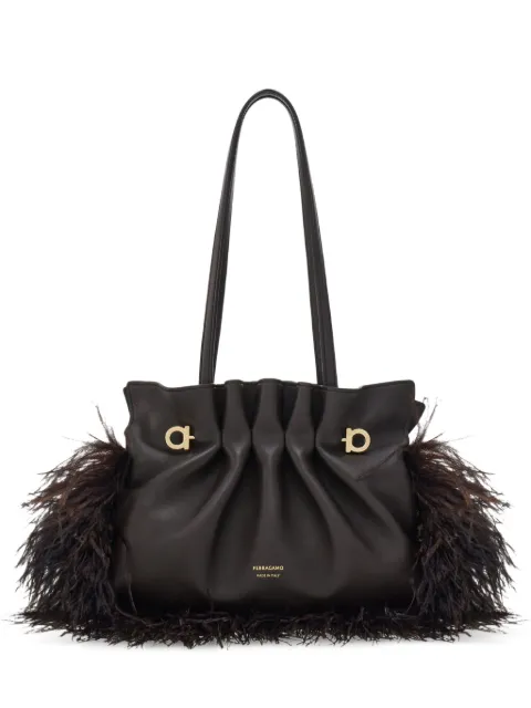 Ferragamo Ferragamo soft-bag (S) Brown 794078