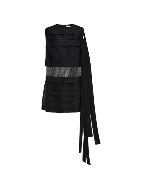 Ferragamo mini dress with lace detail Black 794497