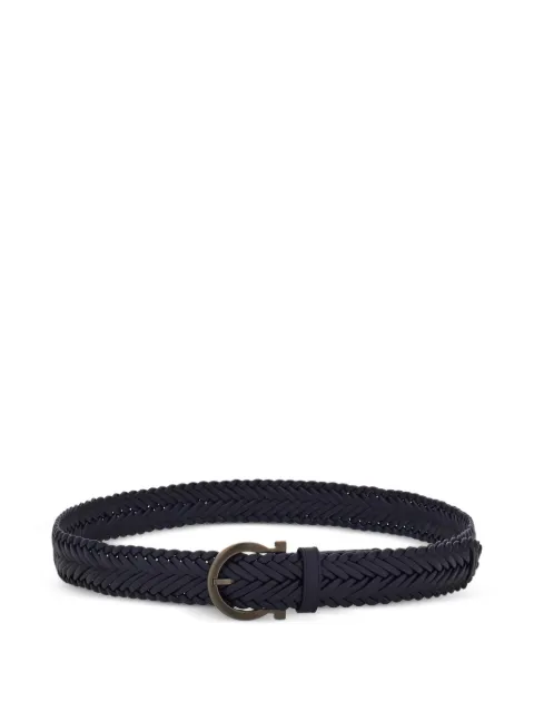 Ferragamo sized Gancini belt Blue 793340