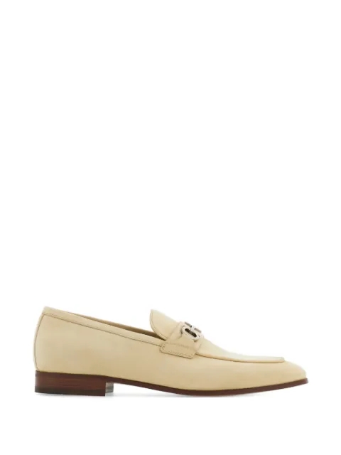 Ferragamo moccasin with gancini ornament Neutrals 792748