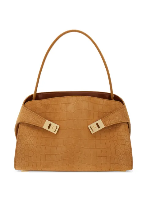 Ferragamo Hug soft shoulder bag M Neutrals 792869