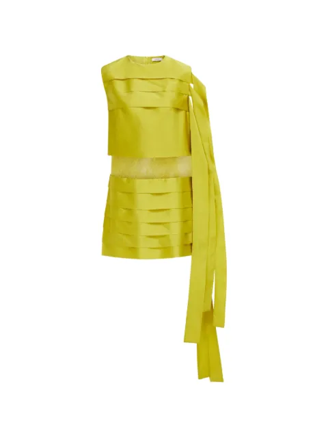 Ferragamo mini dress with lace detail Yellow 794496
