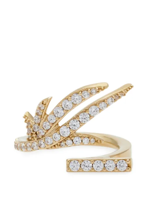 Ferragamo crystal ring (52mm) Gold 794537
