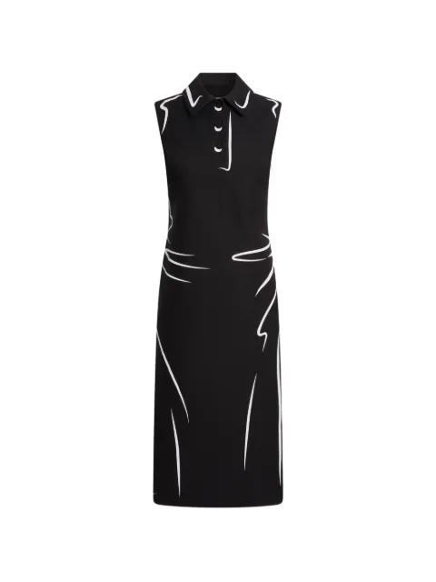 Moschino printed cotton cloth dress Black A04220422