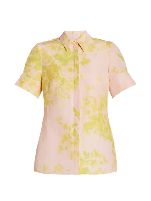 ERDEM floral short-sleeve shirt Pink SS26T90151593014
