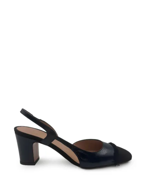 Roberto Festa Ficus fringed slingback pumps Black FICUSGROSSVERNICE