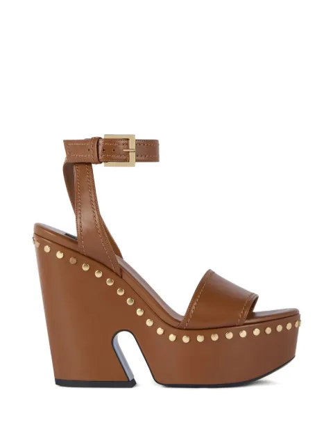 Givenchy 95mm studded sandals Brown BE30APE2FV913